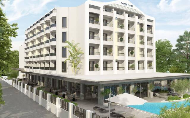 Orka Nergis Beach Hotel вид на фасад
