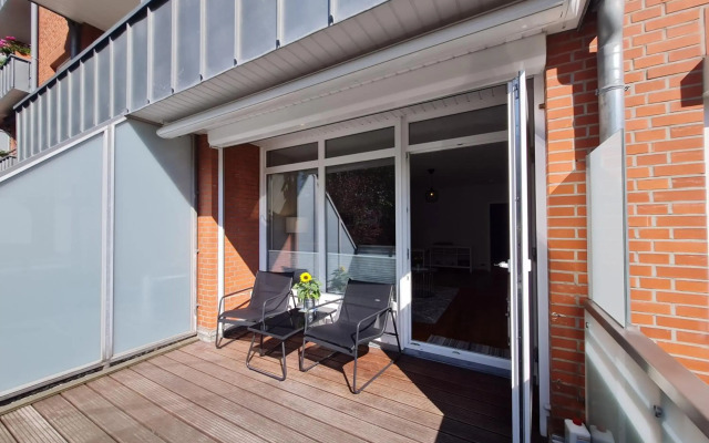 Wohnung Fleethörn - zentral, ruhig, mit Parkplatz und Balkon