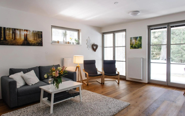 Apartmán s nádherným výhledem v centru Harrachova