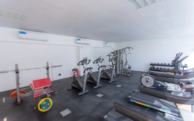 Zen studio with panorama city views