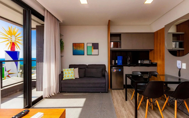 AION 302 - Apartamento Vista Para o Mar - Piscina - Academia