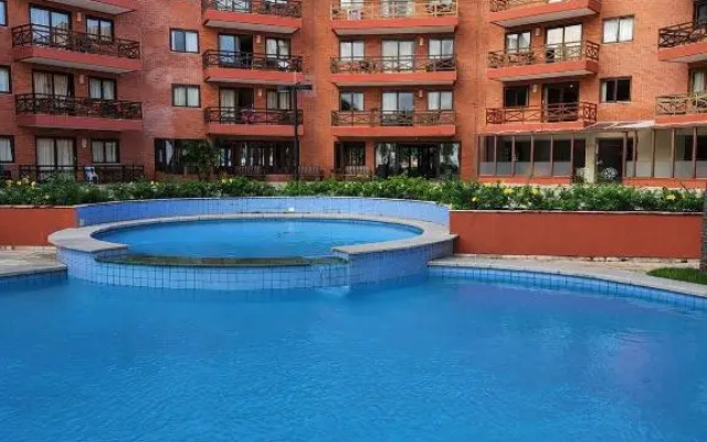 Flat de 1 quarto com linda vista-mar Pé-na-areia!
