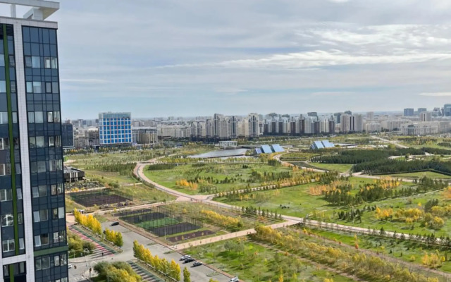 Уютная студия с видом на парк
