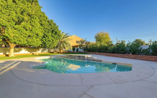 Pool + Patio: West Chandler Villa Retreat