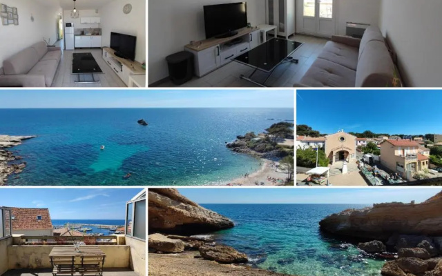 L'escapade - Vue Mer & Terrasse - Plage a 100m