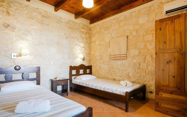 Stone Holiday Home in Lagkada with Garden Offering Sea Views