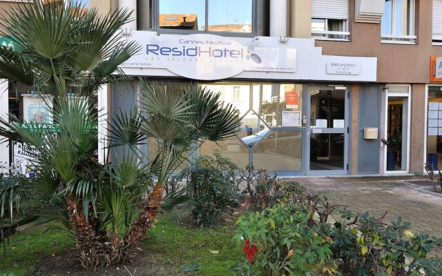 Отель ResidHotel Cannes Festival Франция, Канны - 6 отзывов об отеле, цены и фото номеров - забронировать отель ResidHotel Cannes Festival онлайн вид на фасад