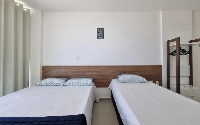 Areias do Mar | 2 Quartos, Vista Mar, Amplo com Varanda A206