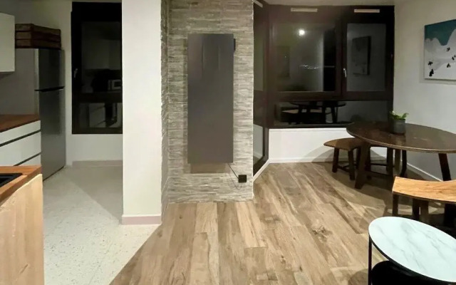Appartement 1 chambre Les Houches aux pieds des pistes vue montagne