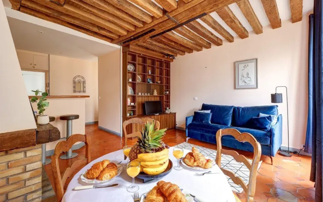 Modern 1BR near Centre Pompidou