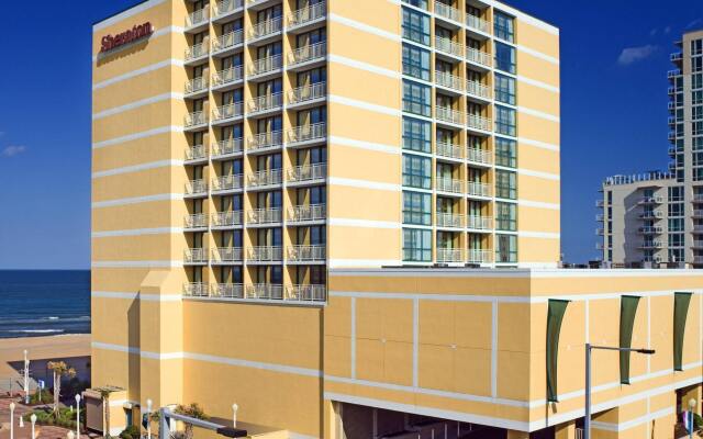 Sheraton Virginia Beach Oceanfront Hotel вид на фасад