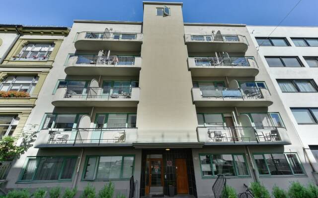 Апартаменты Forenom Serviced Apartments Oslo Rosenborg вид на фасад