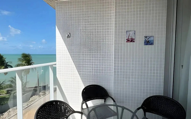 Flat pé na areia 406 Branco Haus