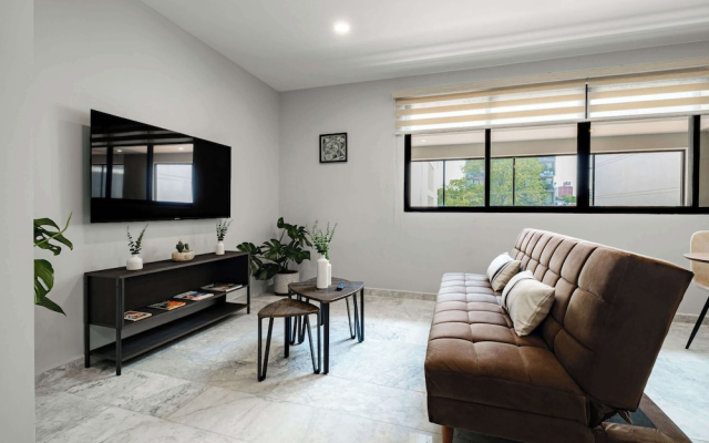Amazing 2BR Apt in Roma Norte - Yoga Room