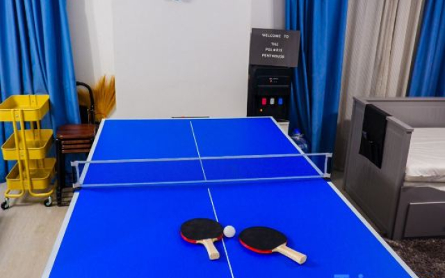 2 BR Penthouse w/ Wide Balcony and 7ft Billiards