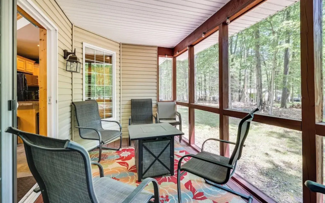 Deck & Screened Porch: Pocono Lake Vacation Rental