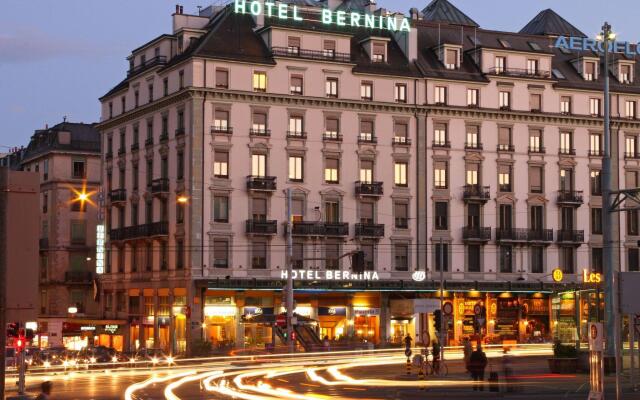 Отель Bernina Geneva Швейцария, Женева - 2 отзыва об отеле, цены и фото номеров - забронировать отель Bernina Geneva онлайн вид на фасад