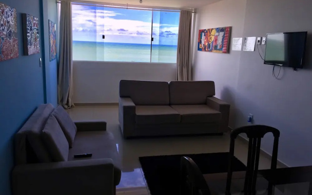 Flat em Ponta Negra com vista para o mar