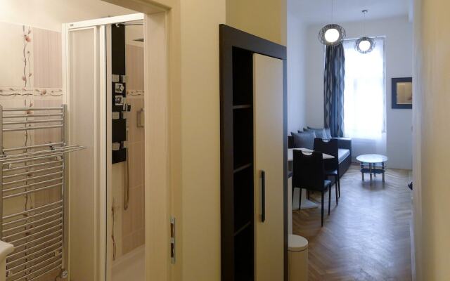Апартаменты Black & White Apartment by Venceslas Sq. комната для гостей