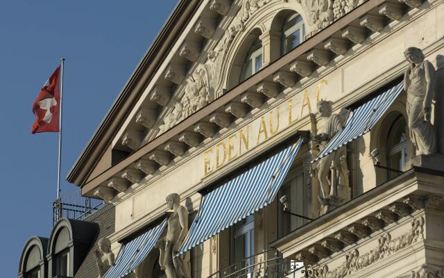 Отель La Reserve EDEN AU LAC Zurich вид на фасад