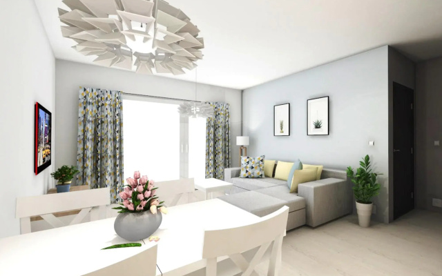 Modern 2-room Apartment in the new Apartment Complex, Grzybowo
