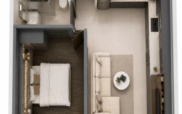 Квартира Modern Mountain-View 1BR at CityGate Kamala