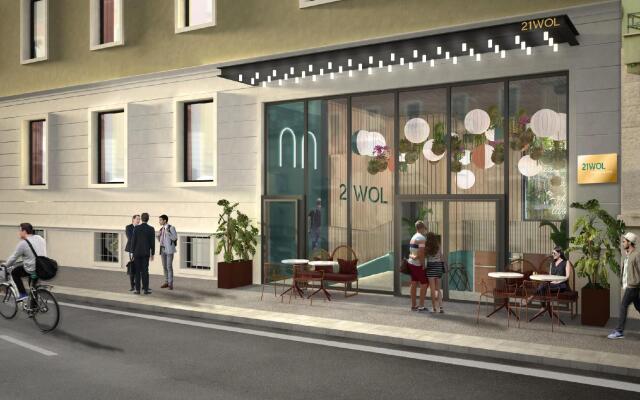 Отель 21WOL Milano Centro Милан вид на фасад