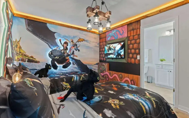 Epic Family Villa Pool Theater Themed Bedrooms