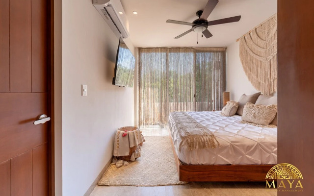 NHOA 302B Lux 1BR Condo Top Jungle View Aldea Zama
