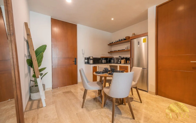 NHOA 112B Lux 1BR Condo Plunge Pool in Aldea Zama