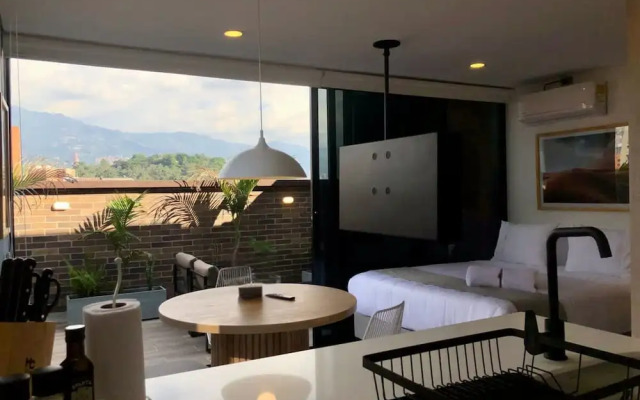 Cozy Studio w Balcony in Laureles Medell n