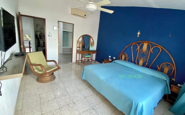 Entire House on the Seashore in Chicxulub Puerto, Yuc, Riviera Yucateca Mex