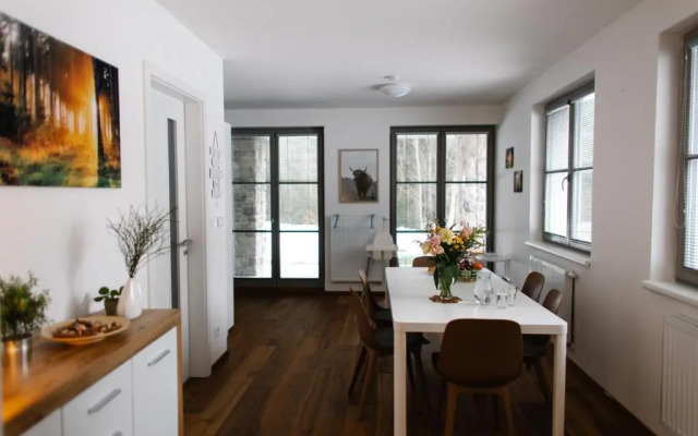 90 m2 horský apartmán v centru Harrachova