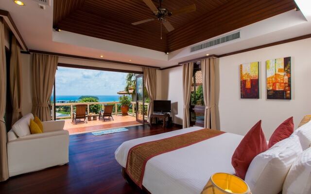 Отель Katamanda Villa 3BR with Private Pool E5 пляж Ката комната для гостей