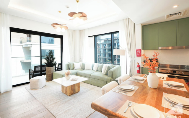 Stylish City Walk 2BR Apt Balcony Iconic Views