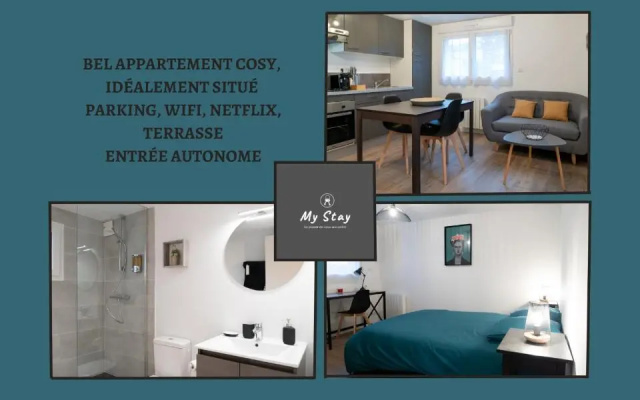 Bel appartement idéalement placé Saint-Brieuc, wifi, parking gratuit
