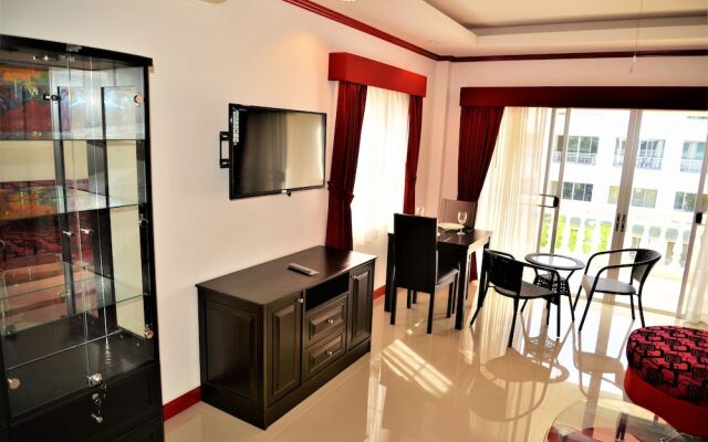 Отель Luxury 1 bed Corner Condo Паттайя комната для гостей