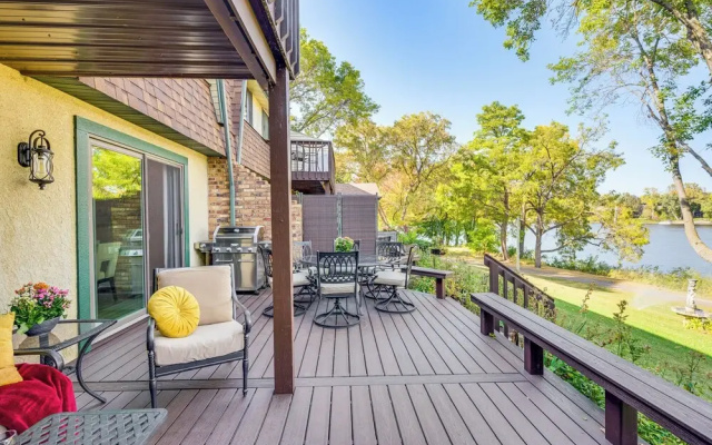Riverfront Champlin Townhome w/ Deck & Water View!