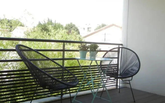Appartement la Pompignane avec jardin et terrasse