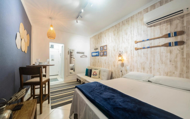 Lindo Apartamento frente para praia, Wi-Fi, estacionamento gratuito