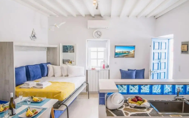 Like a White Seagull in the Heart of Mykonos