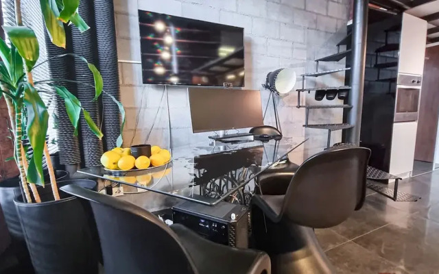 Dwupoziomowy loft w Tobaco Park