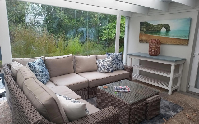 Relaxed holiday home with fire pit