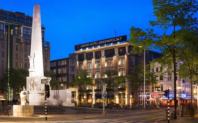Отель NH Collection Amsterdam Grand Hotel Krasnapolsky Нидерланды, Амстердам - 2 отзыва об отеле, цены и фото номеров - забронировать отель NH Collection Amsterdam Grand Hotel Krasnapolsky онлайн вид на фасад