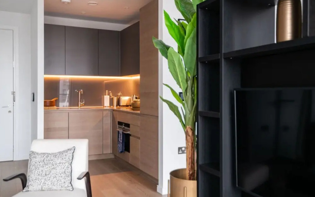Immaculate New Studio Apartment in Canary Wharf