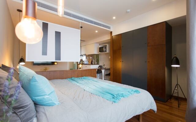 Отель MORE Residence Guangzhou Huaqiaoxincun комната для гостей