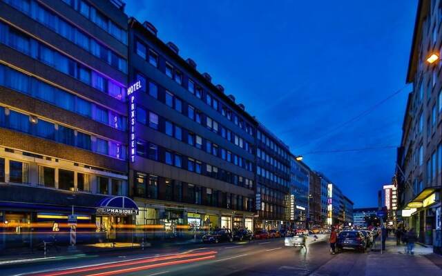 Отель Superior Hotel Präsident Германия, Мюнхен - 8 отзывов об отеле, цены и фото номеров - забронировать отель Superior Hotel Präsident онлайн вид на фасад
