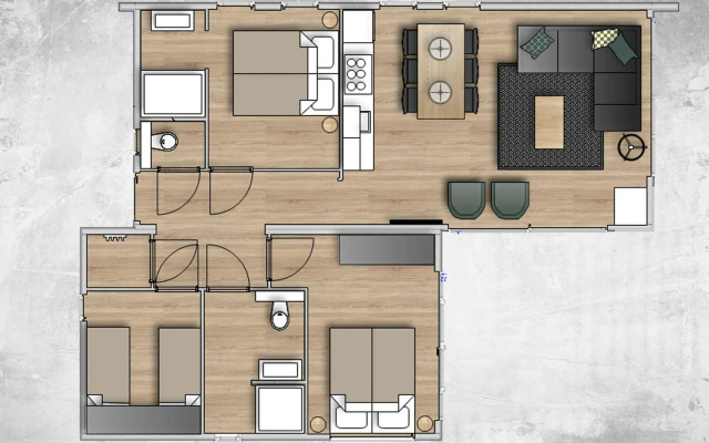 Sustainably built, 2 bathroom bungalow, in 2 nature reserves