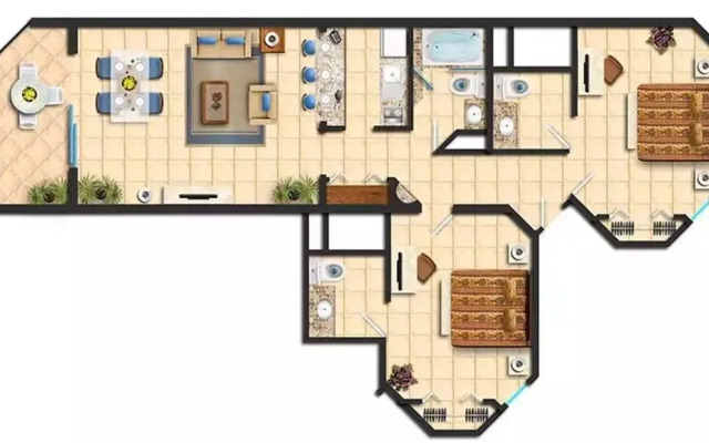 2BD Oceanview Villa Del Palmar Cabo