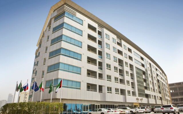 Отель TIME Ruby Hotel Apartments ОАЭ, Шарджа - 1 отзыв об отеле, цены и фото номеров - забронировать отель TIME Ruby Hotel Apartments онлайн вид на фасад